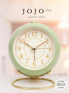 Mr. Grocery JOJOS L. PD. European Style Silent Metal Clock Creative Minimalist Bedroom Decor Battery Powered Home Decoration