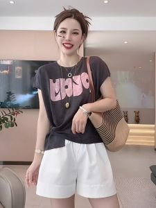 HUOLISI | Cool Ice Silk Knit T-Shirt Women
