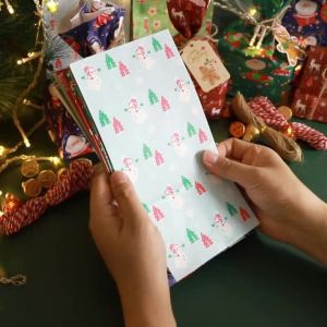 24Sets Advent Calendar Christmas Gift Bag Santa Claus Treat Bag with Clips Stickers Tags Countdown Xmas Party Wrapping Supplies