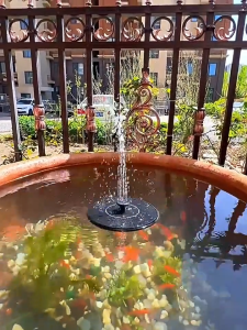 Solar-Powered Floating Fountain Pump for Aquariums Pools & Fish Tanks 6 Nozzles 13/16/18 CM