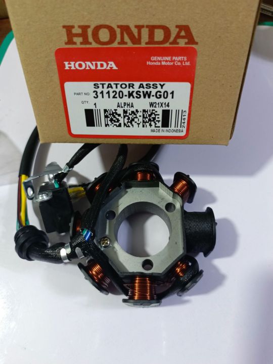 Honda genuine TMX125 ALPHA stator assy (💯% original) | Lazada PH