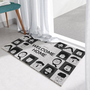 Non-Slip Door Mat Indoor Outdoor Customizable Silk Circle Floor Rug Glenn by Jojos L.P.D Home Decor Modern Simple Style