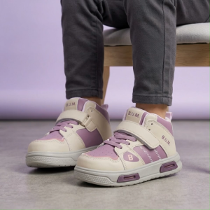BUM Equipment Kids Shoe CSY256/CSY257 Black x Red/Purple x Pink - Kasut Kanak-Kanak Kasual Ringan Selesa Sneakers