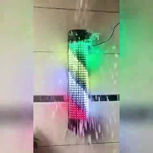 Barber Light Pole Hair Salon Light Barbershop Lamp Saloon Sign 65cm/95cm LED Light  Hair Salon Shop With Remote