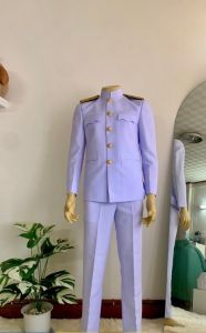 (ขายแยกชิ้น)ชุดปกติขาวชาย(งานซับในทั้งตัว) แถมถุงสูท/ไม้แขวนสูท