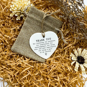 Thank You Keepsake Personalised Thank You Gift Gift To Say Thank You Ceramic Heart Keepsake Thank You Present Gift For Frie