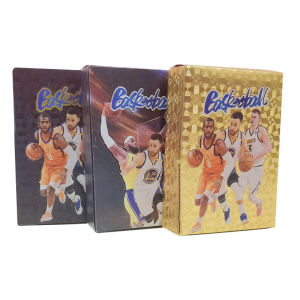 ของเล่นบาสเก็ตบอลรูปดาวทั้งหมด55ชิ้นบัตรสะสมเป็นของขวัญการ์ดพีวีซีดาวทุกดวงในพัดลมเด็ก