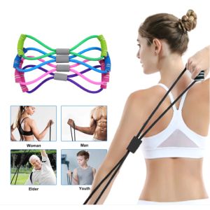 MELEDE Elastic Tension Rope Gym Fitness Sport Rubber Loop Pull Rope Exercise Stretch Belt Pilates Yoga Belt