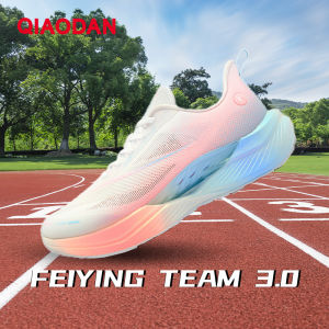 Qiaodan Feiying TEAM 3.0 รองเท้าวิ่งชาย น้ำหนักเบา ระบายอากาศได้ดี ดูดซับแรงกระแทก QXB023252226