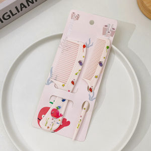 NING ZHOU | Portable Cartoon Hair Comb for Girls and Children Anti-static Fine Teeth