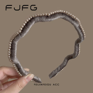 Velvet Wave Hairband Womens Autumn Winter New Simple Elegance Fashion High-End Feeling Face Washing Hair Clip Headwear