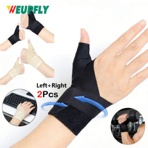 2PCS Thumb Brace Compression Sleeve - Soft Elastic Thumb Spica Protector for Relieving Pain Arthritis Joint Pain Tendonitis