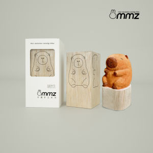 Healing Handmade DIY Cartoon Wood Carving Toy Stress Relief Creative DIY Wood Cube Kit Guinea Pig Capybara Material Bundle