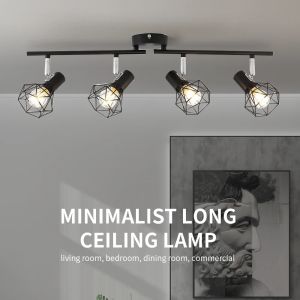 Seville Adjustable Angle Ceiling Light Bedroom E27 Living Room Multi-Lamp Spotlight Spotlight Retro Lamps Led Lighting Shop Lights