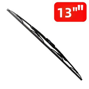PINMOAP Cần Gạt Nước Kính Chắn Gió Ô Tô Đa Năng Có Khung Sắt U/J Hook 9mm Chiều Dài Lưỡi Cao Su 13-24 Inch Cần Gạt Nước Bằng Kim Loại Cho Kính Chắn Gió Phía Trước
