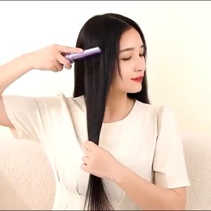 catokan Sisir Rambut Elektrik 4000 mAh 3 Suhu Anti Kusut Pelurus Styler Comb Catok Straight