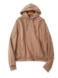 เสื้อสเวตเตอร์มีฮู้ดแบบหลวมๆ สำหรับผู้หญิง เสื้อคลุมกีฬาลำลองสไตล์อเมริกัน ฤดูใบไม้ผลิ 2024 เสื้อคลุมกันหนาวแบบสวมหัว