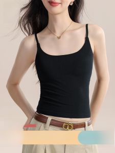 MiiOW | Áo ngực một mảnh Modal Catwoman dành cho nữ mùa xuân hè mới Áo ba lỗ không dây màu đen hở lưng Áo ngực lót bằng nylon