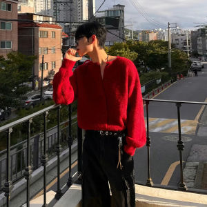 DAVID&ME | Red Lucky Year Knitted Cardigan Sweater