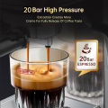 HiBREW Coffee Maker Cafetera 20 Bar High Pressure Extraction Semi Automatic Super Slim ESE POD& Powder Espresso Machine H11. 