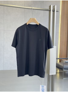 Ice Skin Cool Sensation Skin-Friendly Fabric Mens Comfortable Breathable Simple Comfortable Micro-Wide Fit round Neck Basic Short Sleeve T-Shirt