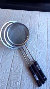 Saringan Halus Multifungsi Saringan Minyak Saringan Tepung Gagang Kayu