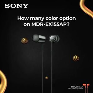 Earphone Sony MDR-EX155AP Handsfree Mass Model In-Ear With Microphone Headset Headphone