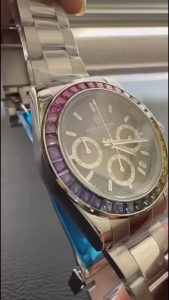 PAGANI DESIGN PD-1644 Rainbow Bezel with Sapphire Chronograph