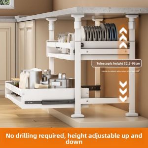 Expandable Adjustable Kitchen Rack with Drawers
