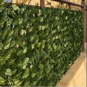 【Z-best】รั้วใบไม้ประดิษฐ์ รั้วแต่งสวน 1x3เมตร รั้วใบไม้ ใบไม้เทียมติดผนัง ลานกลางแจ้ง ตกแต่งสวน