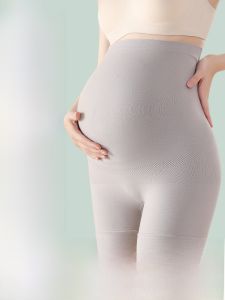 MiiOW | กางเกงชั้นในแบบสองชั้นสำหรับผู้หญิงที่ตั้งครรภ์ กางเกงขาสั้นทรงเอวสูง ผ้าไนลอน ผ้าฝ้าย ผ้ากำมะหยี่ 4 ตัว ฤดูร้อน 2024