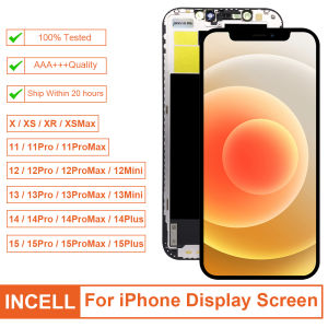 PINGSILING Screen Replacement INCELL For iPhone X XR XS MAX 12 13 Mini 14 15 11 Pro Max Plus INCELL Display 3D Touch Screen 