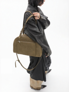 JANDRESS | Original Green Suede Large Capacity Crossbody Shoulder Tote Bag