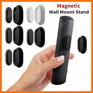 2/4/5/10 Pcs Magnetic Remote Control Holder Wall Mount Upgraded Silicone Remote Control Organizer Strong Adhesive TV Remote Charger Holder Caddy Back of TV