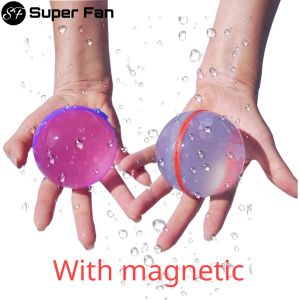 （Super Fan) Reusable Water Balloons with Magnetic Kids Pool Toys Outdoor Pools Water Activities Toys