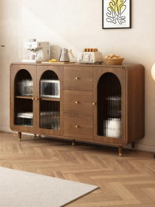 Retro Antique Style Kitchen Cabinet Dining Room Console Storage Shelving Wine Rack