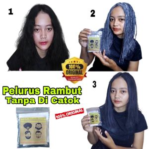 Pelurus Rambut 100% Permanen Original Hair Repair Tanpa Catok