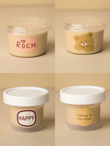 Reusable Ice Cream Cup with Lid Dessert Box Packaging Popular Online Snack Packaging Kitchen Cooking Utensils Baking DIY Tools