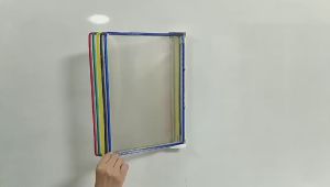 Wall-Mounted Flip-Leaf Information Rack File Rack A4 Standard Homework Guide Book Display