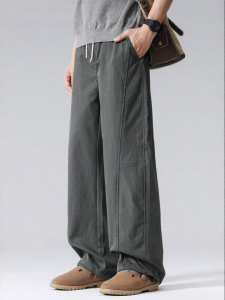 Wood soon | Retro Patchwork Cargo Pants Straight Loose Fit