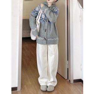 High Waist Wide Leg Pants Womens Casual Trousers White Drapey Loose Fit Spring Autumn Fashion Commute Style Cotton Blend