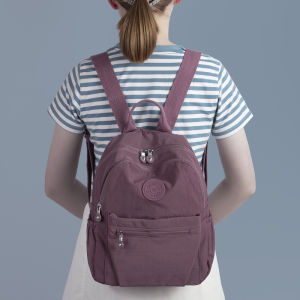 Casual Waterproof Nylon Womens Backpack
