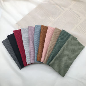 Pure Color Knitted Hair Tie Elastic Fitness Sport Headband Cross-Border Popular Hair Accessories Korean Style Fresh out