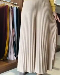 (BISA COD) Celana Kulot Plisket Skirt Premium Rempel Besar Bahan Halus Nyaman Panjang 95 Cm.