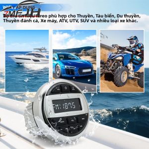 Đài Phát Thanh Thuyền Biển Tương Thích Bluetooth MP3 Stereo FM AM Đầu Thu Âm Thanh Cho Du Thuyền RV ATV UTV SPA RZR