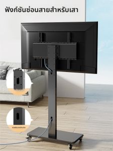 BESSGROUP | Rotatable TV Stand Mobile Floor Cart for Monitors and All-in-one Touchscreen