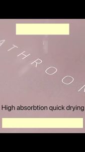 Keset Diatomite Bundar Anti Slip 40cm X 60cm - Keset Kaki Kain Anti Bau Nyerap Air Anti Bakteri - Keset Batu Kamar Mandi