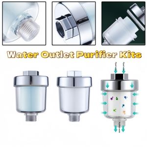 1set Universal Water Outlet Purifier Kits Faucet Filter Kitchen Bathroom Shower Household Filter PP Cotton High Density Filter