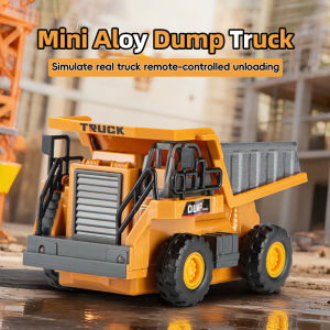 JDD[Fast Delivery][Original Available] 1:64Remote Control Dump Truck 4WD RC Model Car Toy Professional Simulation Construction Vehicle Best Gift for Kids