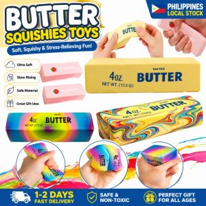 【Local Stock】Aitemay 4PCS Cheesy Fun Stress Relief Fidget Toys - Colorful Cheese Shape Sensory Squeeze Anxiety Relief Gadget for Kids Teens Adults Holiday Gag Gift (PU Material Portable 2026 New)